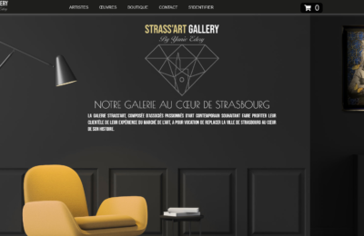Création graphique – Site Internet Strass Art Gallery by Yaniv Edery