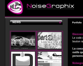 Site internet Noisegraphix 2012